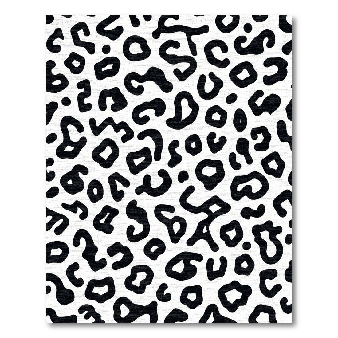 Bold Black White Animal Spots Rug