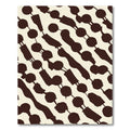 Dark Brown Chain Link Abstract Rug