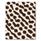 Dark Brown Chain Link Abstract Rug
