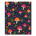 Whimsical Cats and Mushrooms Garden Rug