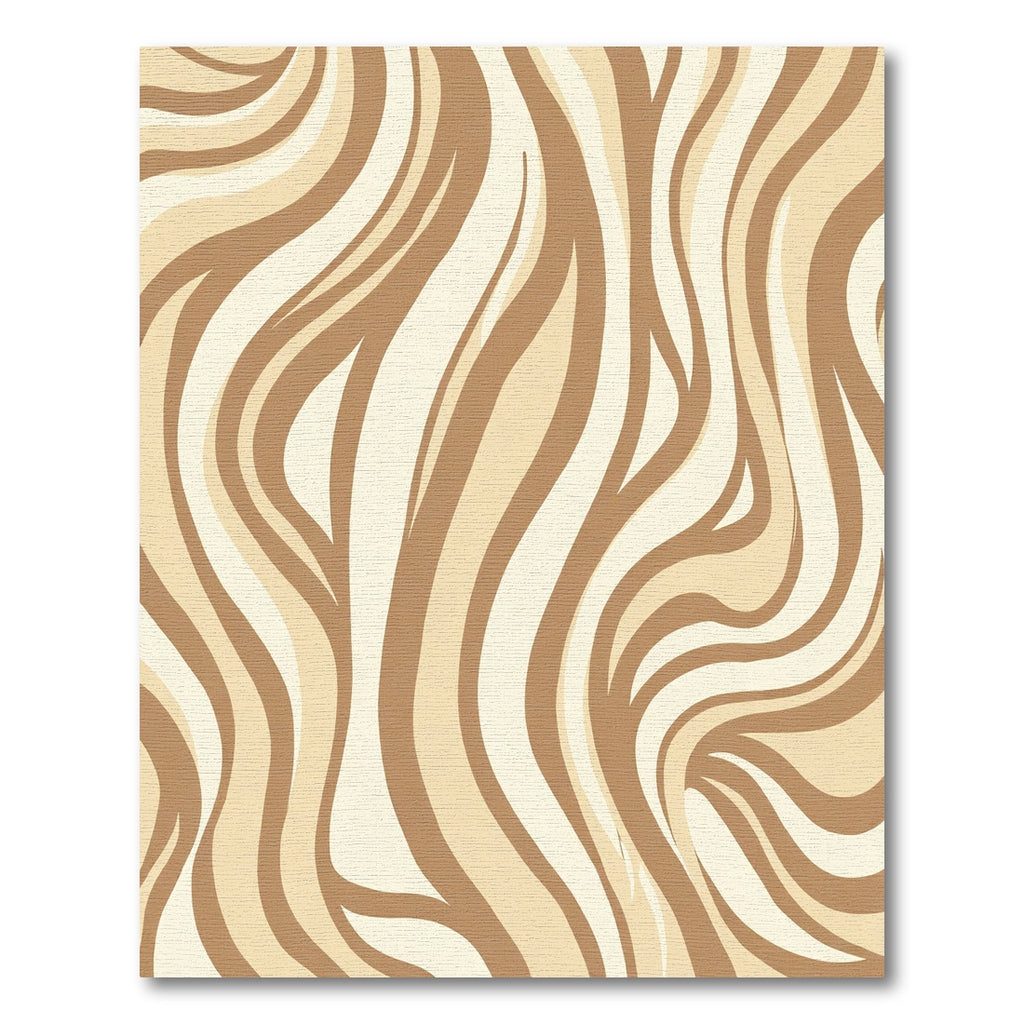 Earthy Swirls Zebra Stripe Rug