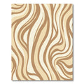 Earthy Swirls Zebra Stripe Rug