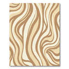 Earthy Swirls Zebra Stripe Rug