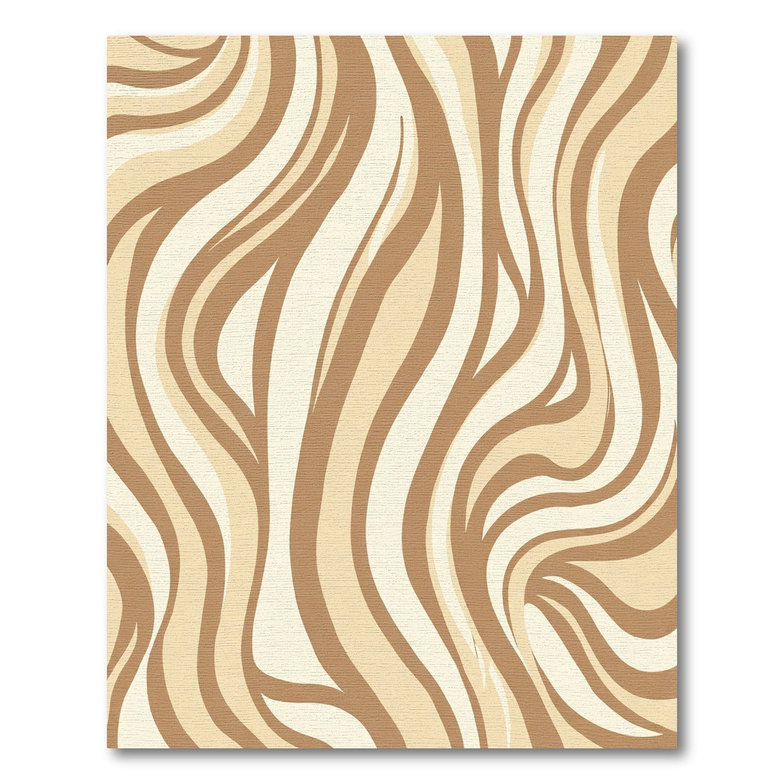 Earthy Swirls Zebra Stripe Rug