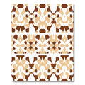 Brown Tan Floral Abstract Repeat Rug