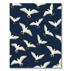 White Seagulls In Deep Blue Sky Rug
