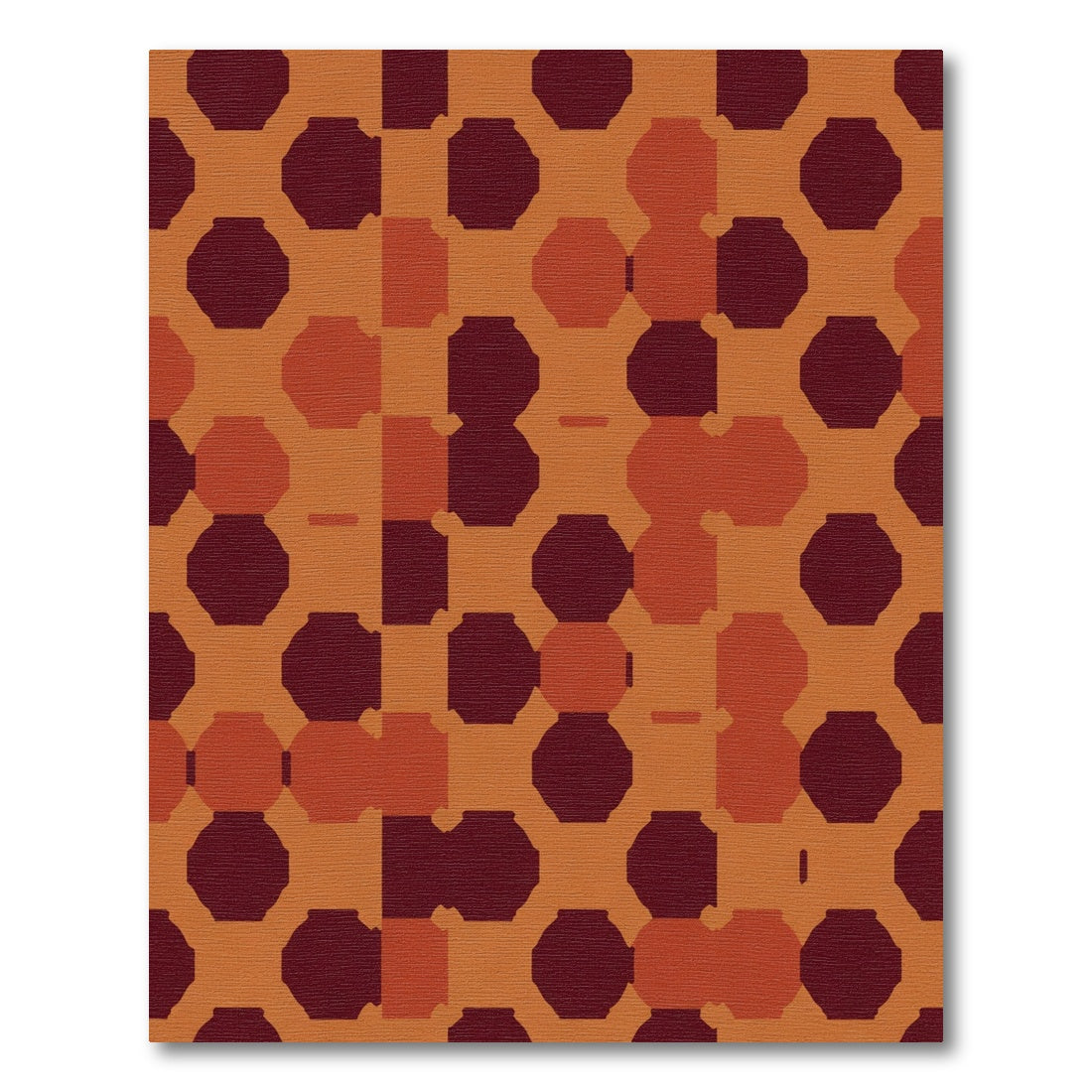Earthy Octagon Diamond Blend Rug