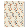 Warm Orange Gray Swirls Organic Forms Rug