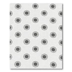 Monochromatic Circular Rosette Arrangement Rug
