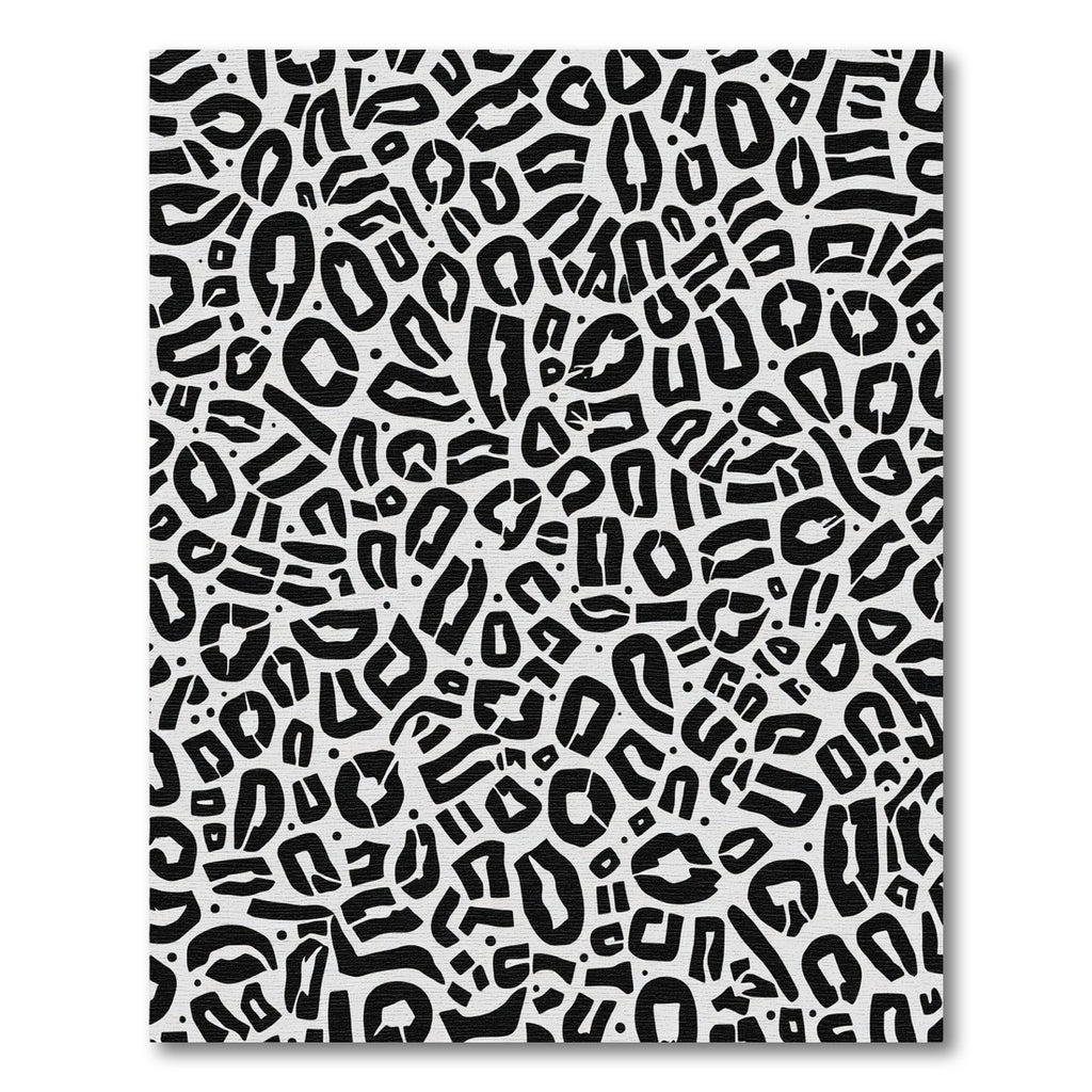Classic Black White Animal Spot Rug