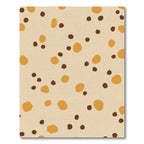 Golden Brown Polka Dot Sprinkle Rug