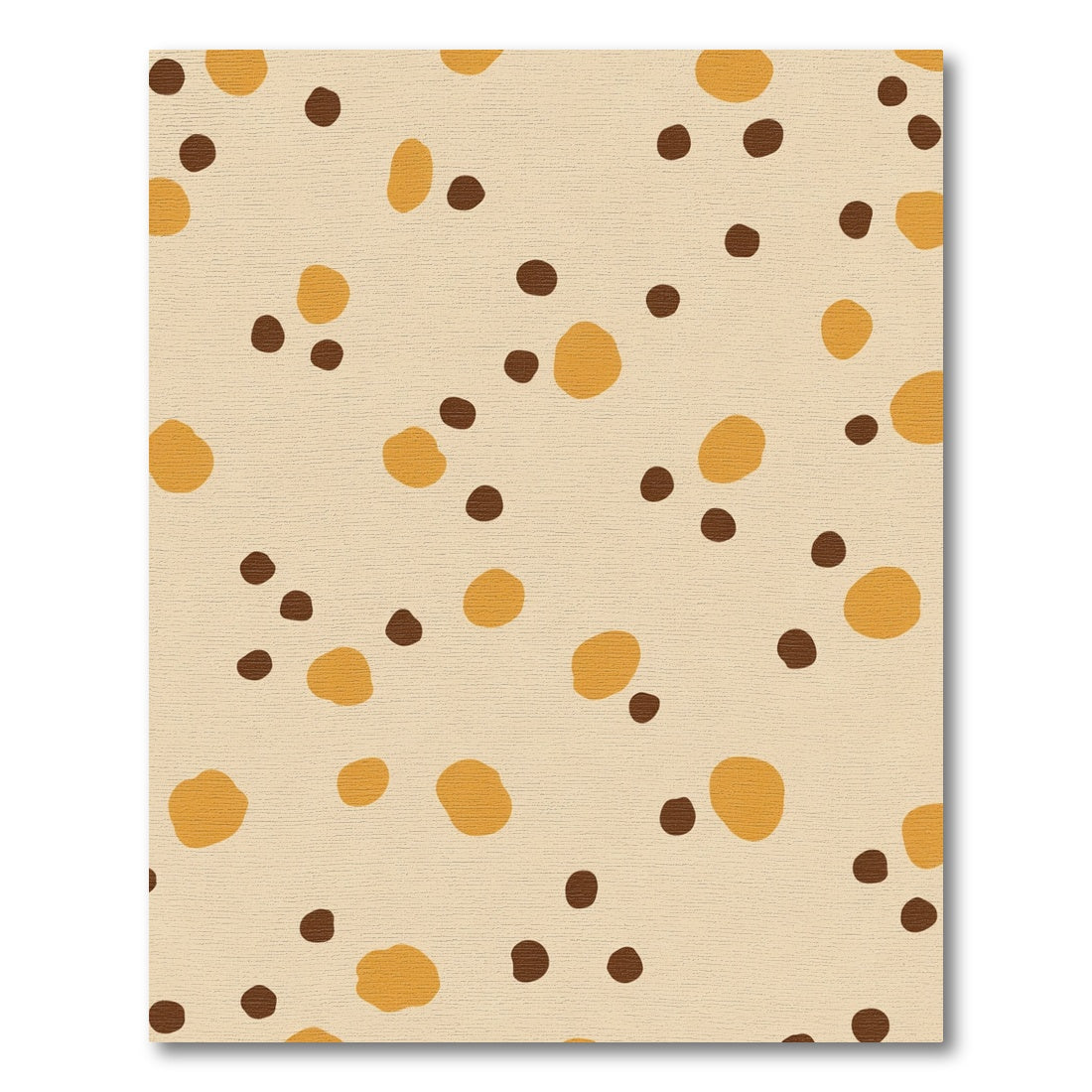 Golden Brown Polka Dot Sprinkle Rug