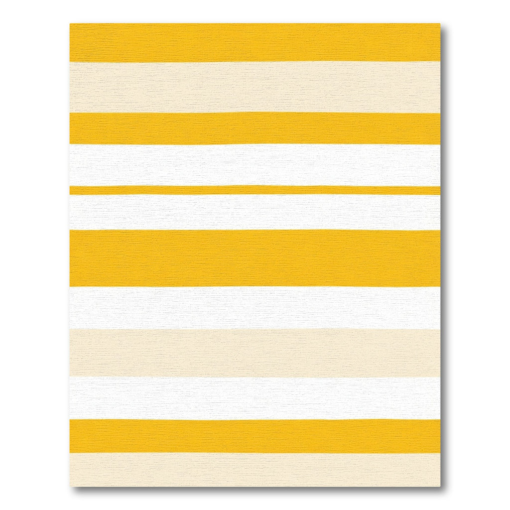 Golden Ochre White Stripe Rug