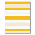 Golden Ochre White Stripe Rug