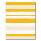 Golden Ochre White Stripe Rug