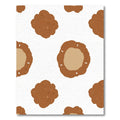 Brown Textured Rounds Repeat Rug