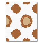 Brown Textured Rounds Repeat Rug