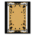 Gold Black Spotted Border Rug