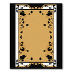 Gold Black Spotted Border Rug