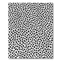 Black White Spotted Abstract Pattern Rug