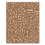 Brown Organic Scribble Dots Rug