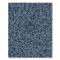 Deep Blue White Intersecting Lines Rug
