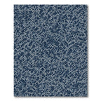 Deep Blue White Intersecting Lines Rug