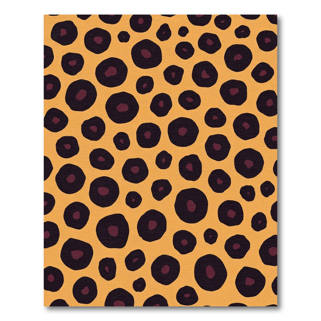 Bold Orange Leopard Spot Rug