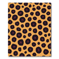Bold Orange Leopard Spot Rug