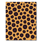 Bold Orange Leopard Spot Rug