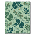 Deep Green Leafy Foliage Sprigs Rug