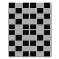 Black and Gray Checkerboard Square Rug