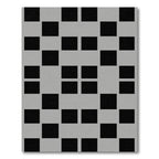 Black and Gray Checkerboard Square Rug