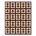Modern Brown Cream Abstract Motif Rug