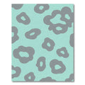 Aqua Gray Organic Spots Rug