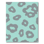 Aqua Gray Organic Spots Rug