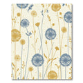 Golden Blue Dandelion Field Rug