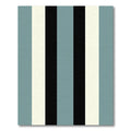 Gray Black Cream Stripe Rug
