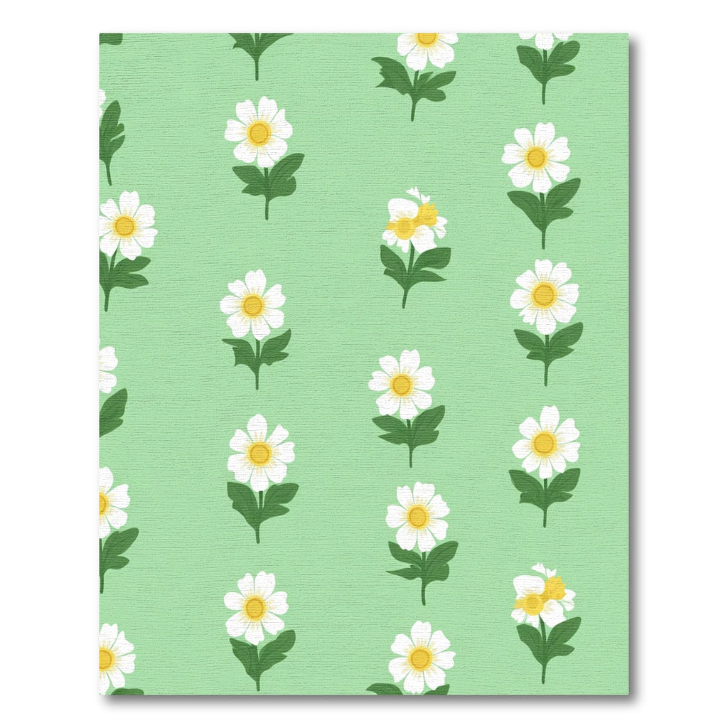 White Daisy Garden Meadow Rug