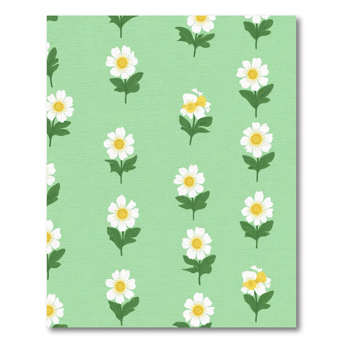 White Daisy Garden Meadow Rug