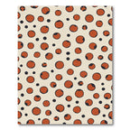 Orange Dot Contemporary Overlay Rug