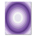 Violet Concentric Ring Gradient Rug