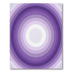 Violet Concentric Ring Gradient Rug