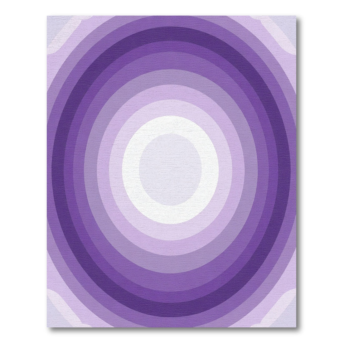Violet Concentric Ring Gradient Rug