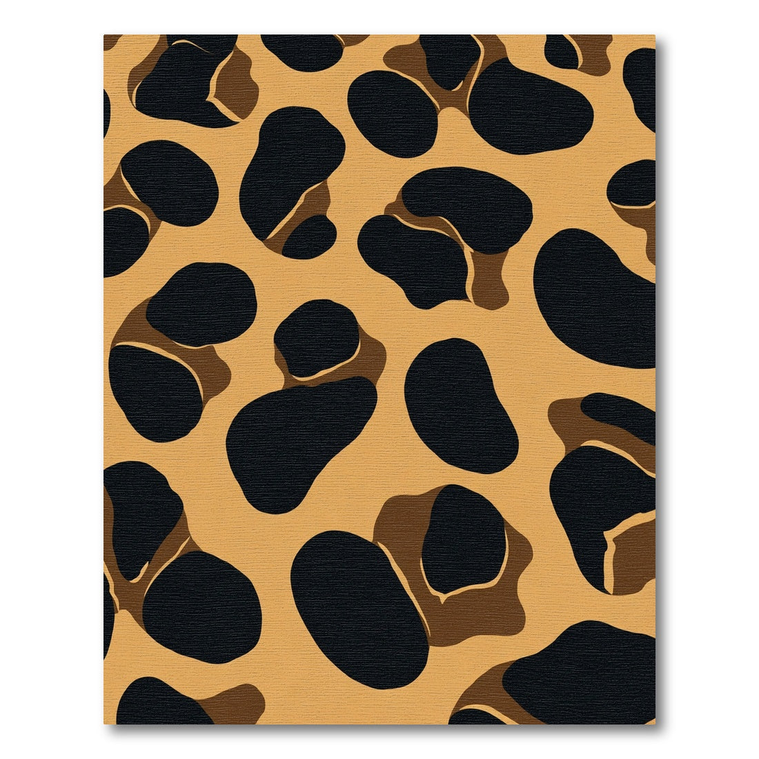 Bold Black Caramel Spots Rug