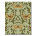 Orange Dragonfly Botanical Garden Rug