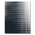Dark Navy White Geometric Grid Gradation Rug