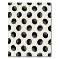 Classic Black White Polka Dot Circles Rug
