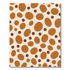 Earthy Brown Polka Dot Mix Rug