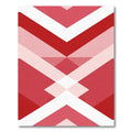 Crimson Geometric Stacks Rug
